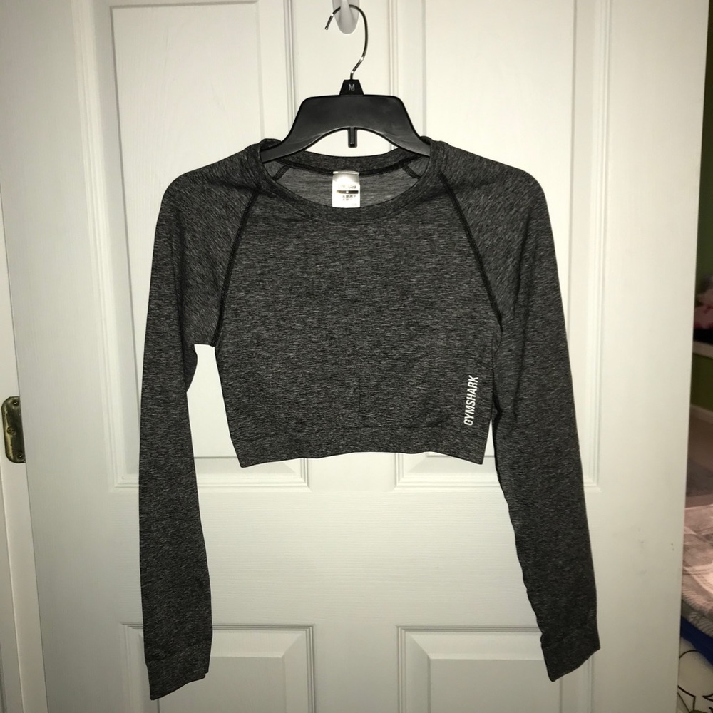GYMSHARK - Adapt Marl Seamless Crop Top - M
